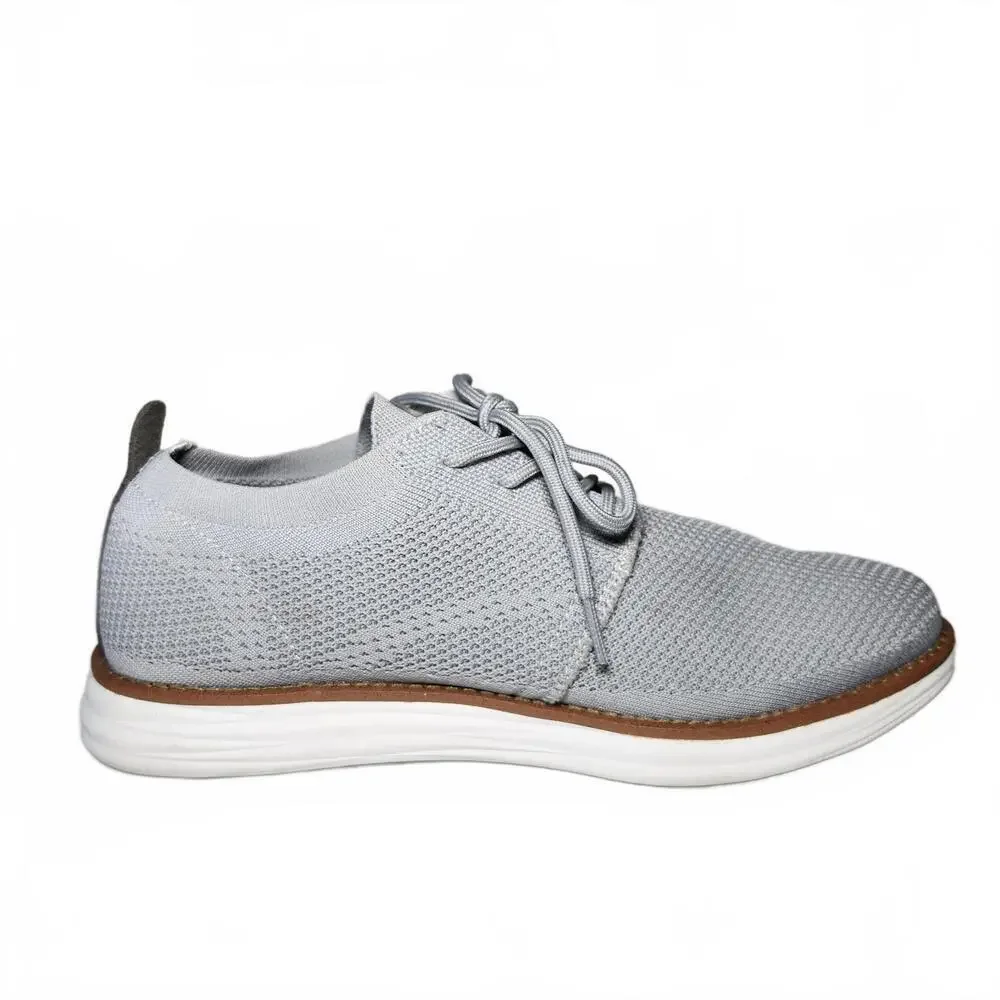 Bruno Marc Men's Grand-01 Grey Knit Oxfords Size 9